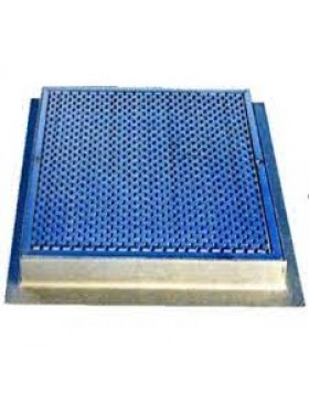 ΣΧΑΡΑ ΠΥΘΜΕΝΟΣ ΤΕΤΡΑΓΩΝΗ INOX 300x300